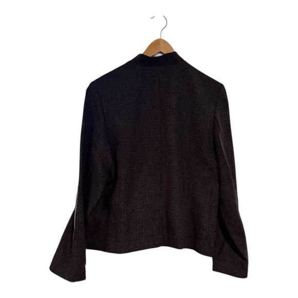 Amanda Smith Black Zip Front Jacket Blazer Women’s Size 10 - Picture 3 of 5